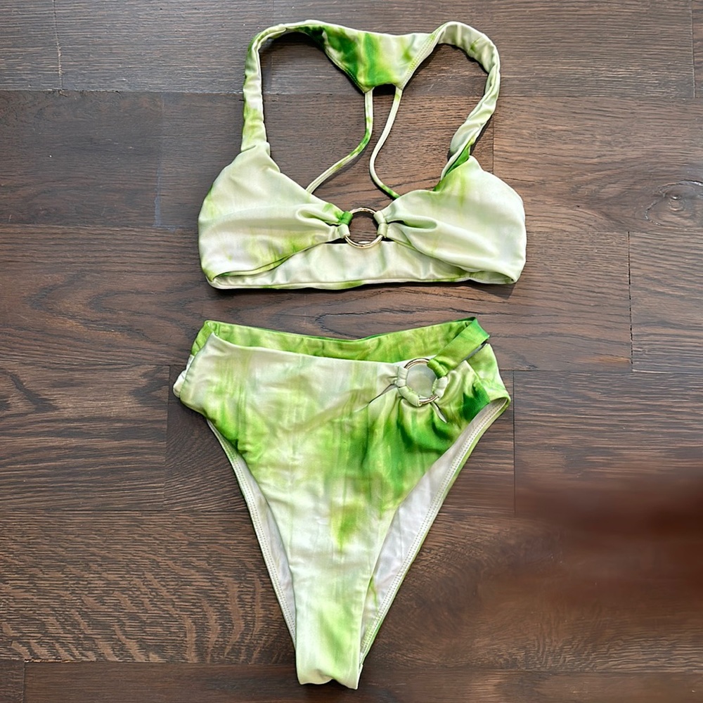 Lovers + Friends Oh Snap Swimsuit in Limelight Dye